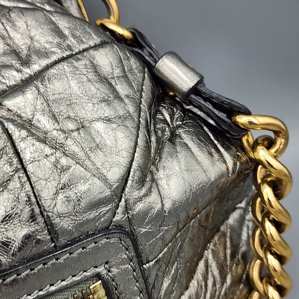 MARC JACOBS Collection Patchwork Metallic Leather… - image 3